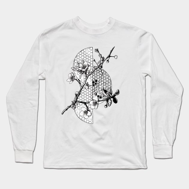 Cherry Blossom Long Sleeve T-Shirt by ArtbyGraves